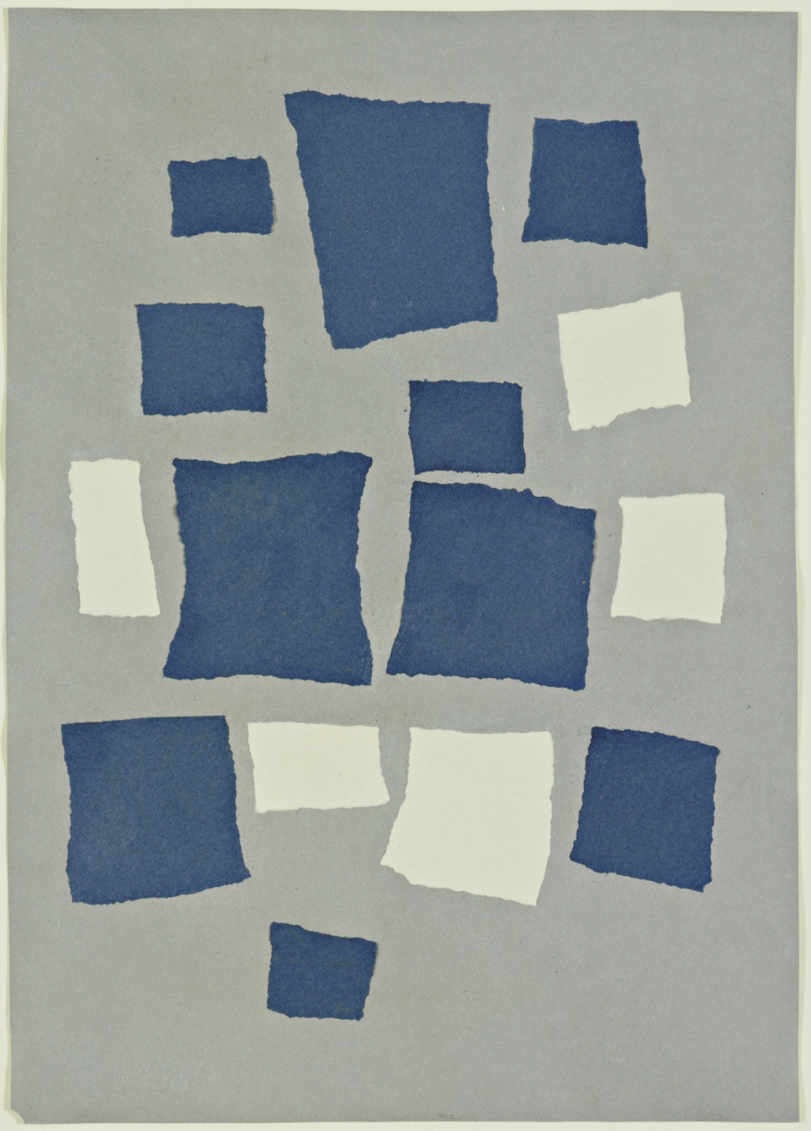 Collage with Squares Arranged According to the Laws of Chance — 1917